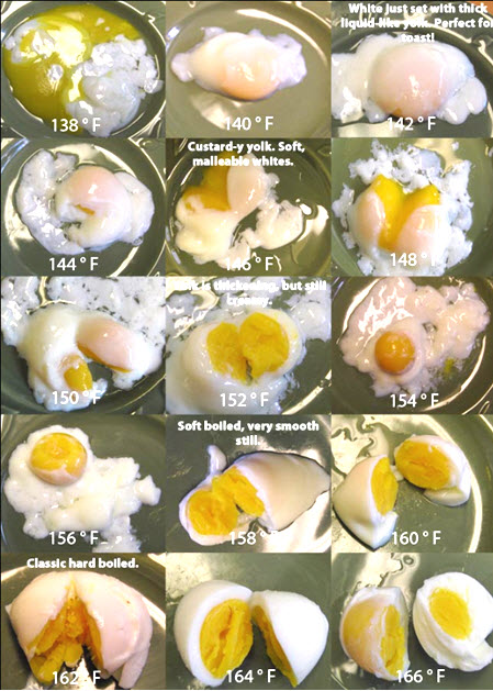 Sous Vide Egg Chart