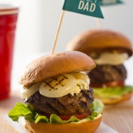 Sous Vide BBQ Beef Burger with Cipollini Onions and Blue Cheese