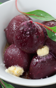 beets cooked sous vide with butter