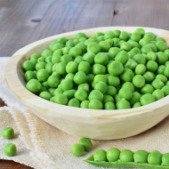 fresh green peas for sous vide cooking