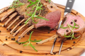 Rack of Lamb with Mint Sauce