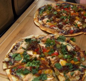 Grilled Barbecue Sous Vide Chicken Pizza