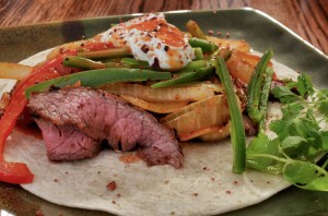 flank steak fajitas sous vide