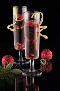 Pomegranate Champagne Cocktail 