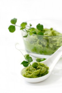 fresh pea puree cooked sous vide