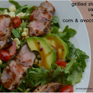 Grilled Steak Salad with Corn and Avocado #sousvide
