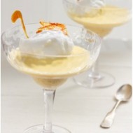 Floating Swans with Christmas-Spiced Crème Anglaise
