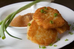 Mashed Potato Latkes #sousvide