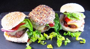 sous vide mini pork burgers