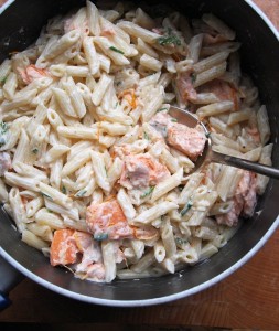 Sous Vide Creamy Salmon and Orange Pasta #sousvide