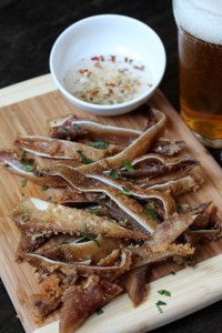 Crispy Fried Sous Vide Pigs Ears