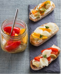 Bruschetta of Fresh Vegetable Confit