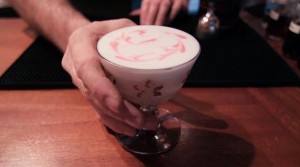 pink lady cocktail sous vide