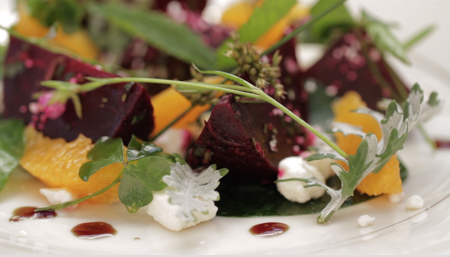 fresh beet salad sous vide