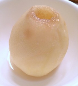 Dessert White Wine Maple Poached Pears 
