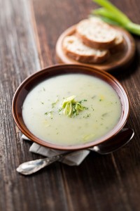 spring onion soup sous vide